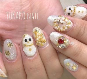 冬限定！雪だるまネイルのセルフで簡単＆かわいい書き方特集